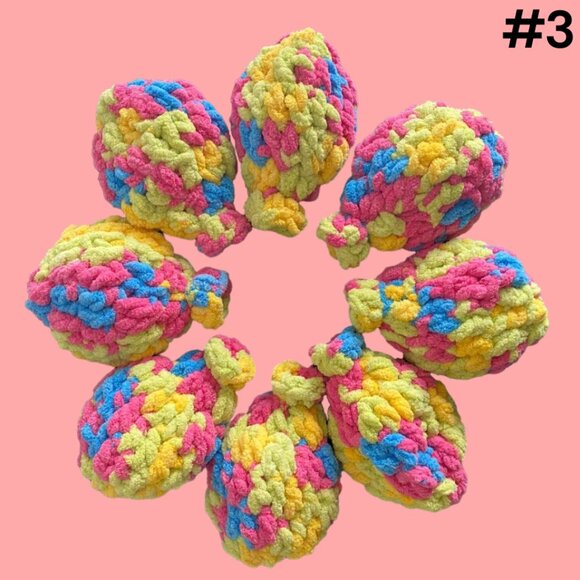 Crochet Water Balloons Reusable‎ Handmade Pool Toy Game Latex Free (Set of 8) - Picture 3 of 13